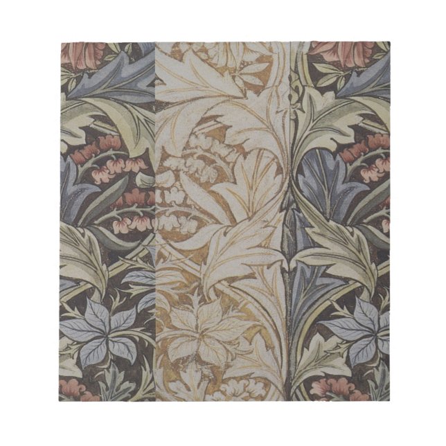 Bloc-note Tapisserie de Jacinthe de William Morris Botanique (Devant)