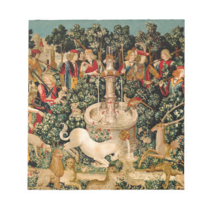 Bloc-note Tapisseries de la Licorne Légende Mythe Art Médiév