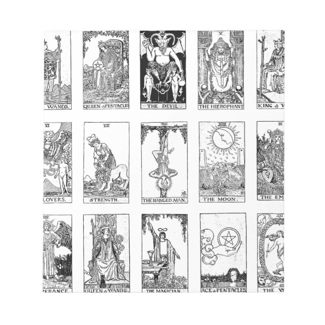Bloc-note tarot antique (Devant)
