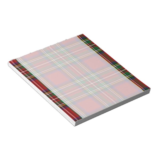 Bloc-note Tartan PixDezines, clan Stewart (Incliné)