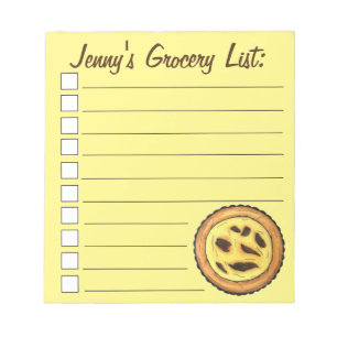 Bloc-note Tarte à l'oeuf de garde portugaise Pastel Pastéis 