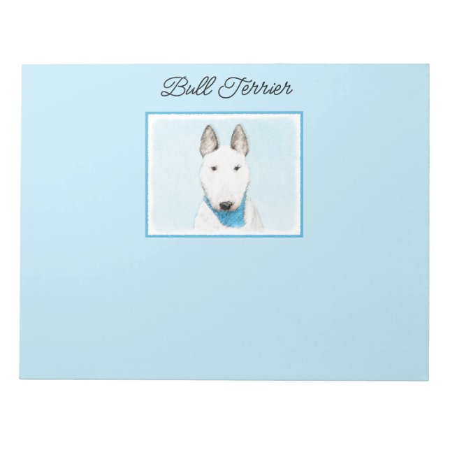 Bloc-note Taureau Terrier - Cute Original Chien Art (Devant)