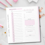Bloc-note Tear modifiable rose mignon du planificateur quoti<br><div class="desc">Pince modifiable rose mignon Dévers le Bloc-notes du planificateur quotidien</div>