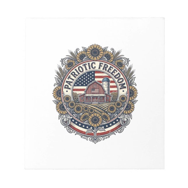 Bloc-note Tee-shirt graphique vectoriel de la ferme de tourn (Devant)