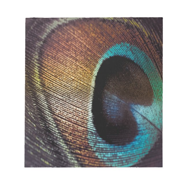 Bloc-note Teinte Antique Oeil de Plume de Paon (Devant)