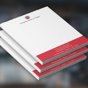 Bloc-note Téléchargement du logo et de l'adresse du service