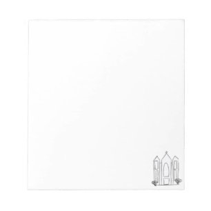 Bloc-note Temple mormon simple moderne LDS Salt Lake City