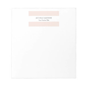 Bloc-note Tendance Minimaliste Professionnel Simple