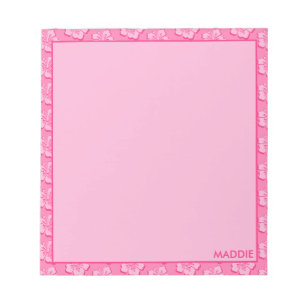 Bloc-note Tendance Prépa Rose Floral Tropical