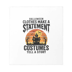 Bloc-note Tenue de déguisement Halloween Chemise vintage des