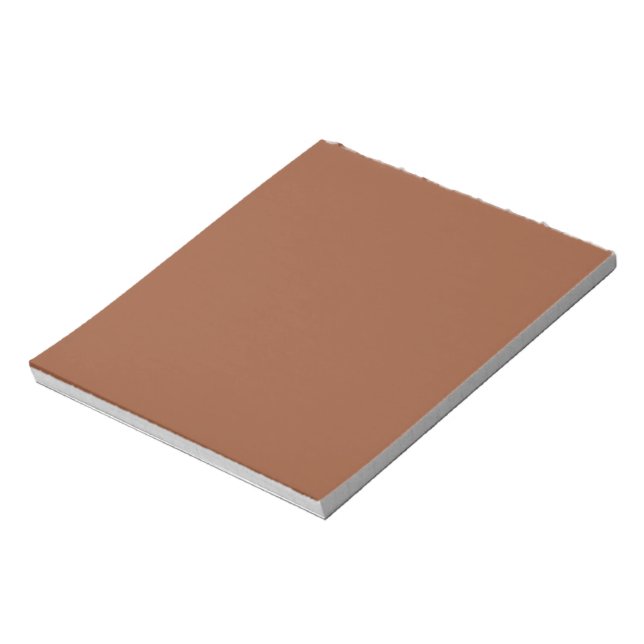 Bloc-note Terracotta Burnt Orange couleur solide (Tourné)