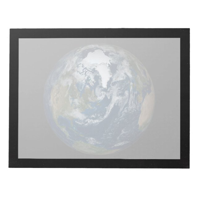 Bloc-note Terre Avec Nuages Et Glace De Mer 2 (Devant)