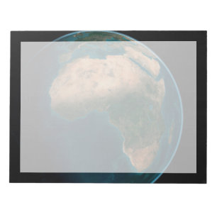 Bloc-note Terre Pleine De L'Espace Au-Dessus Du Continent Af