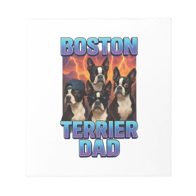 Bloc-note Terrier de Boston (Devant)