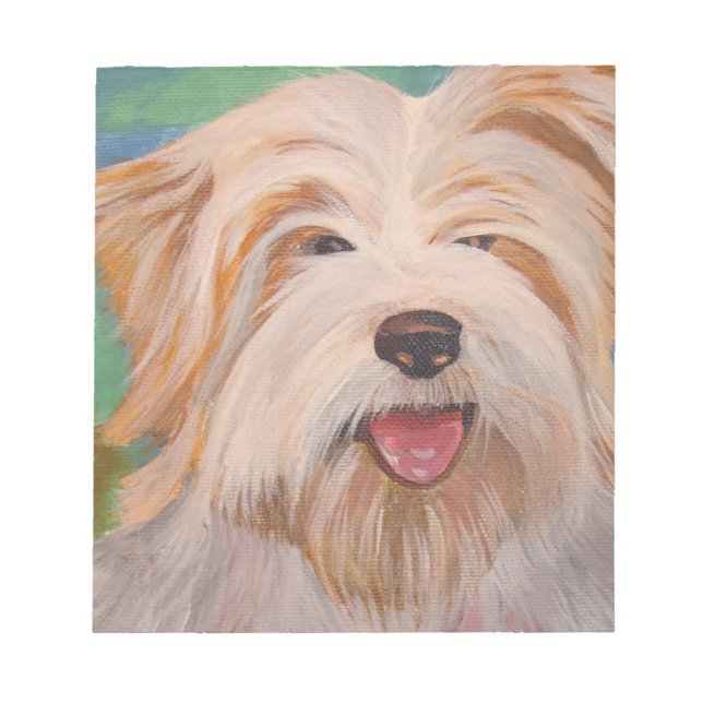 Bloc-note Terrier Portrait Cute Pet Chien Art (Devant)