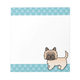 Bloc-note Tervueren Cairn Terrier Chien de Dessin Animé & Bo