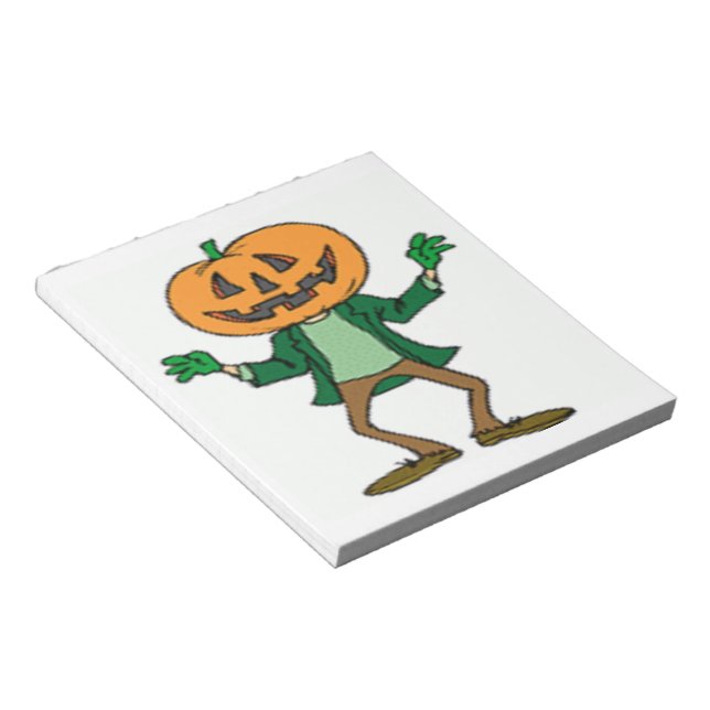 BLOC-NOTE TÊTE CITROUILLE HALLOWEEN (Incliné)