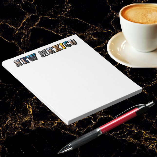 Bloc-note Texte de l'image du Nouveau-Mexique (New Mexico, USA Notepad)