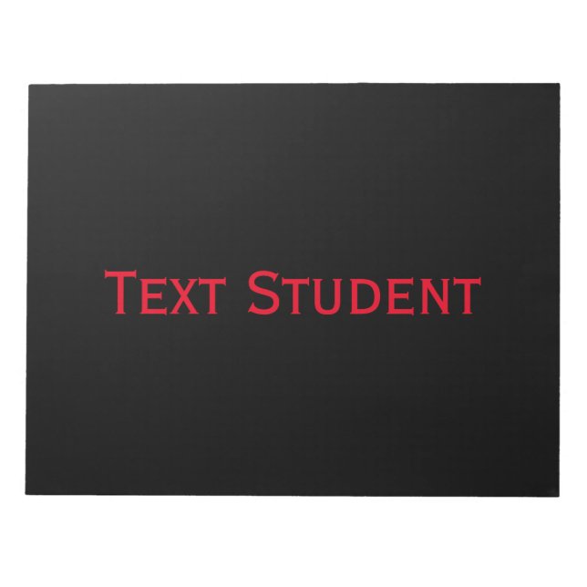 Bloc-note Texte Étudiant Imprimé Pages de travailleurs de bu (Devant)