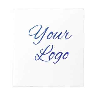 Bloc-note texte simple minimal ajoutez votre logo/dessin ici