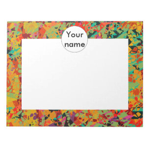 Bloc-note Texture des trous colorés