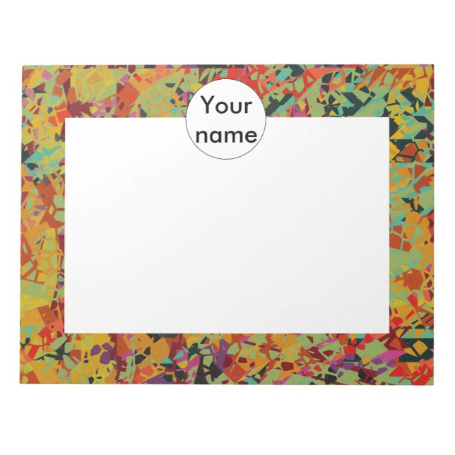 Bloc-note Texture des trous colorés (Devant)