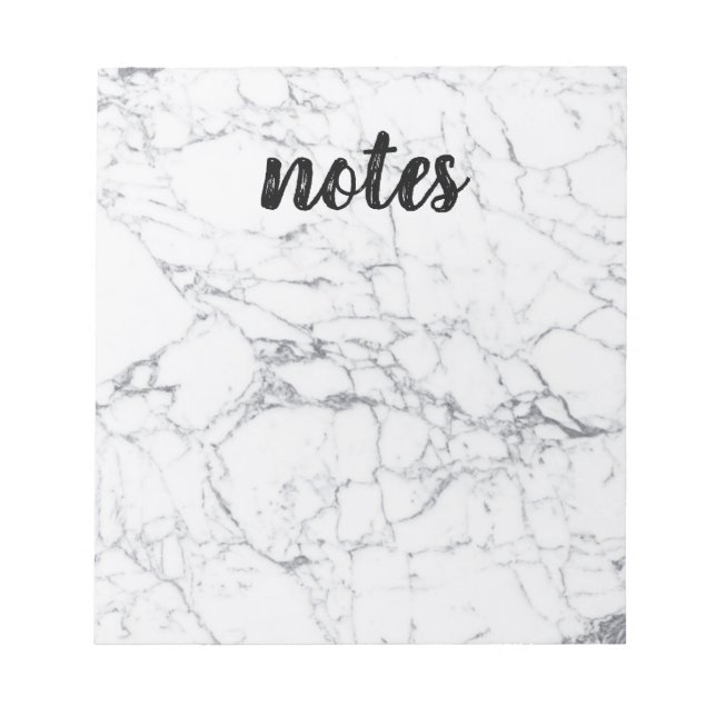 Bloc-note Texture en marbre gris avec texte de grandes notes (Devant)