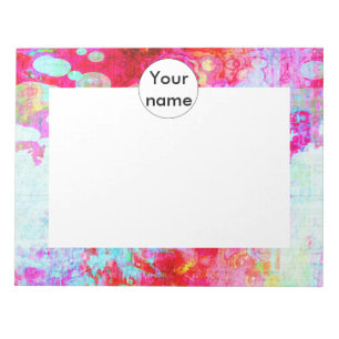 Bloc-note Texture rouge rose