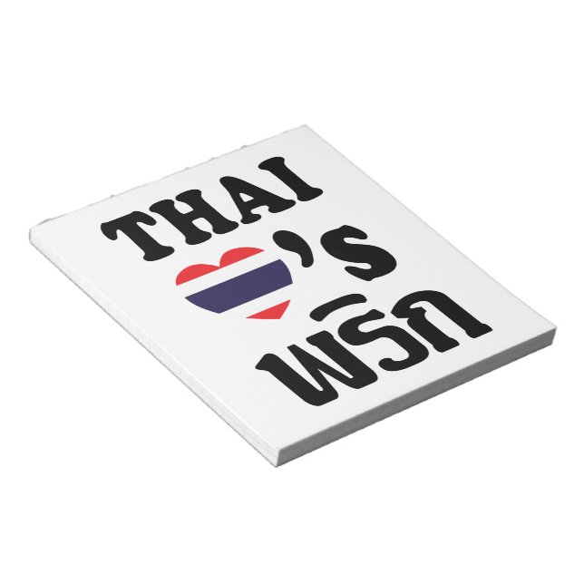 Bloc-note THAÏ LOVE PHRIK (CHILI) Thai Food (Incliné)