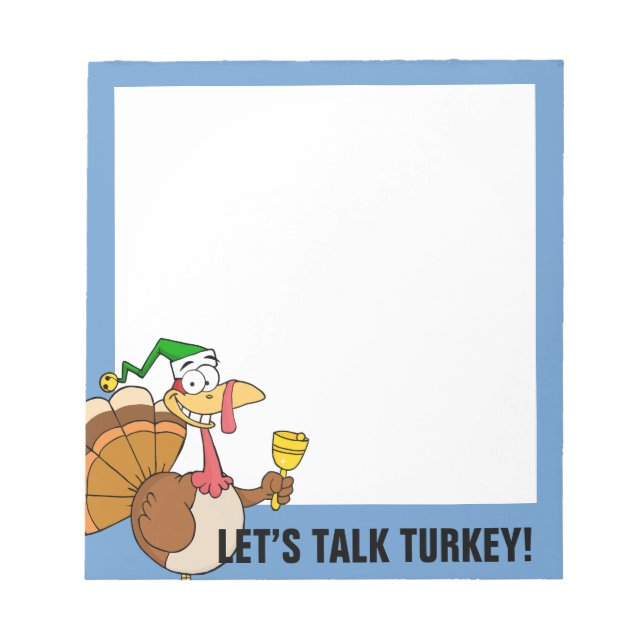 Bloc-note Thanksgiving Turquie Drôle déguisement pour Noël (Devant)
