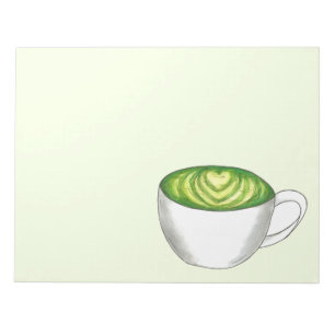 Bloc-note Thé japonais Matcha Green Latte Teacup Foin