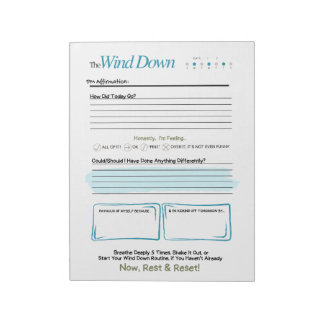 Bloc-note The WIND DOWN – 5-Minute Evening Journal Notepad