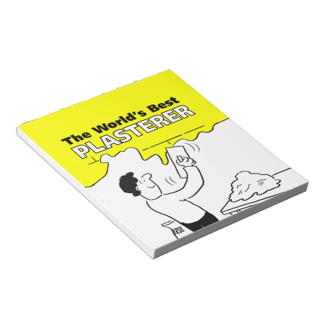 Bloc-note The World's Best Plasterer (Incliné)