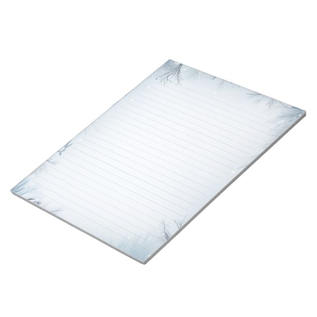 Bloc-note Thème hiver glacé, revêtu de glace (Incliné)