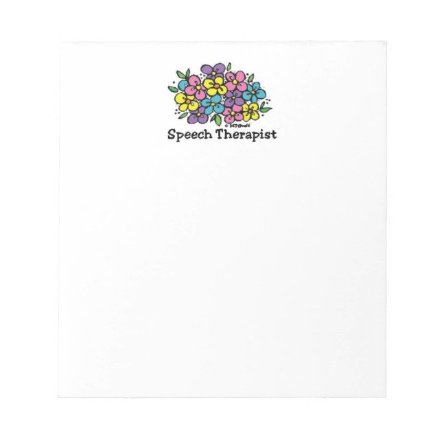 Bloc-note Thérapeute de la parole Blooms1 (Devant)