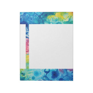 Bloc-note Tie Dye 2 tourbillons d'aquarelle colorés