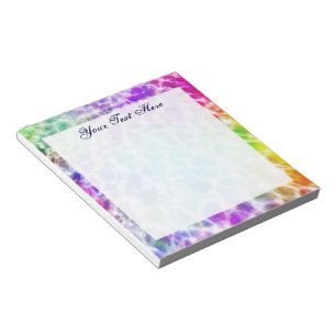 Bloc-note Tiedye Hippie Wavy Rainbow Effet