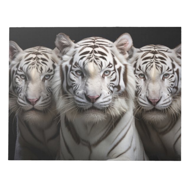 Bloc-note Tiger Wild Animal Portrait Fierce Power (Devant)