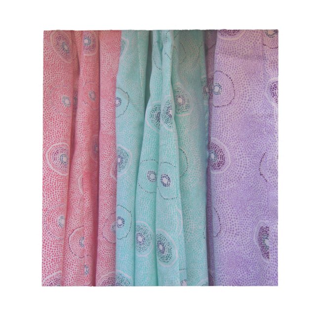 Bloc-note Tissu coloré à motifs (Devant)