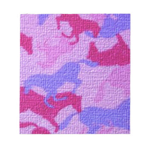 Bloc-note Toile rose de chevaux