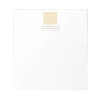Bloc-note Toksie Turbie beige sur canapé beige