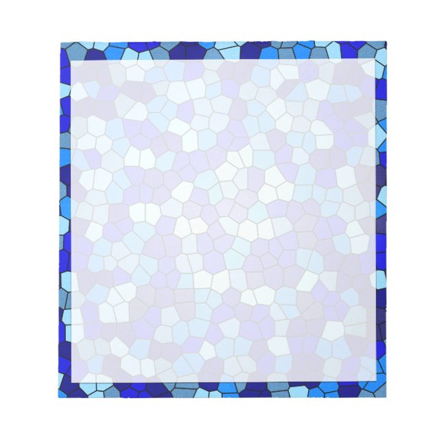 Bloc-note Tons de verre de couleur bleue par Shirley Taylor (Devant)