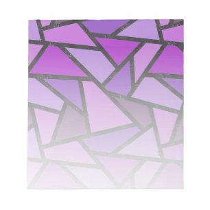 Bloc-note Tons de vitrail violet motif