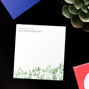 Bloc-note Tons doux de verdure du bureau de