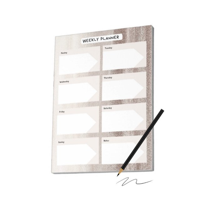 Bloc-note Tons pastel planificateur hebdomadaire (Créateur téléchargé)