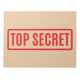 Bloc-note Top Secret