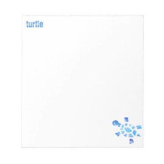 Bloc-note Tortue bleue