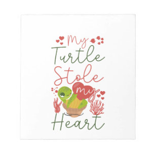Bloc-note Tortue de mer Tortue de Valentine Copie