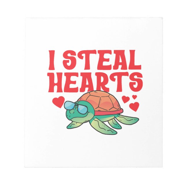 Bloc-note Tortue de mer Tortue de Valentine Copie Copie Copi (Devant)