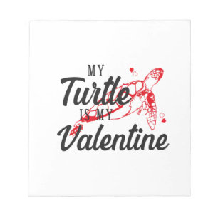 Bloc-note Tortue de mer Tortue de Valentine Copie Copie Copi